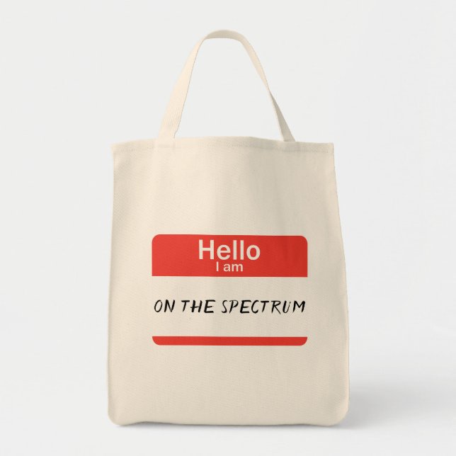 Nametag Spectrum Tote Bag (Front)