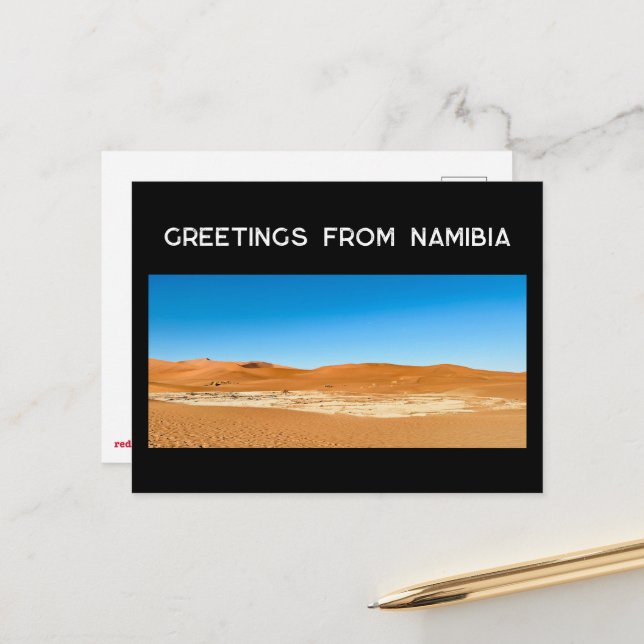 Namib Desert Postcard (Front/Back In Situ)