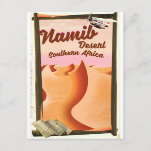 Namib Desert, Southern Africa travel poster Postcard