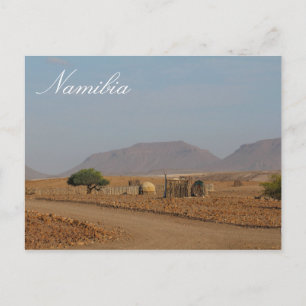 Namibia Africa Himba Settlement Structures Postcard