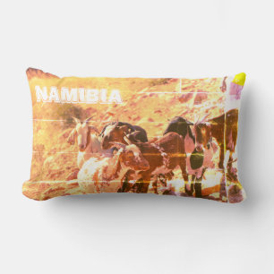Namibia Africa Namibian Goats Lumbar Cushion