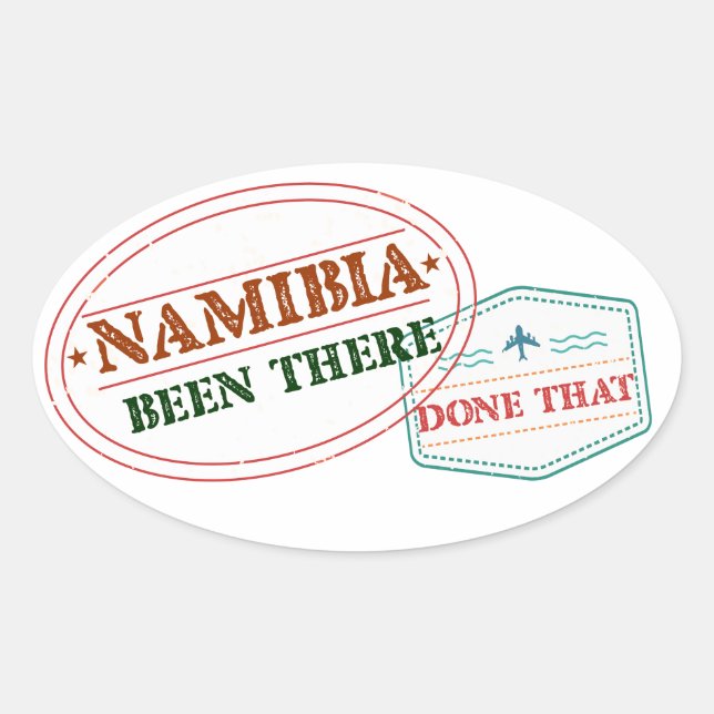 Namibia Been There Done That Oval Sticker (Front)