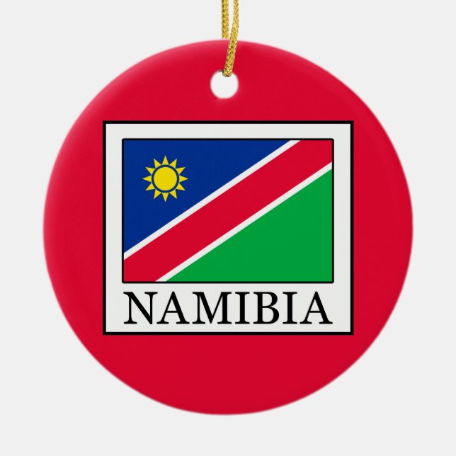 Namibia Ceramic Tree Decoration (Front)