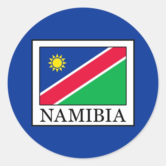Namibia Classic Round Sticker (Front)