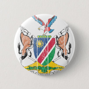 Namibia Coat Of Arms 6 Cm Round Badge
