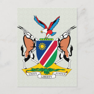 Namibia Coat of Arms detail Postcard