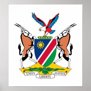 Namibia Coat Of Arms Poster