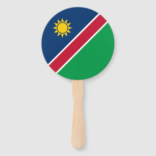 Namibia Flag Hand Fan
