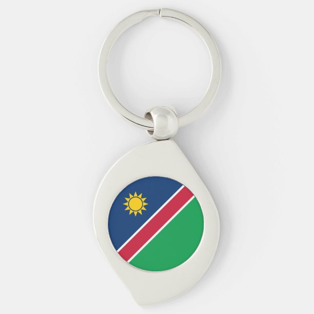 Namibia Flag Key Ring (Front)