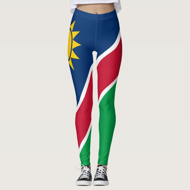 Namibia Flag Leggings (Front)