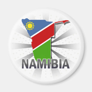 Namibia Flag Map 2.0 Magnet