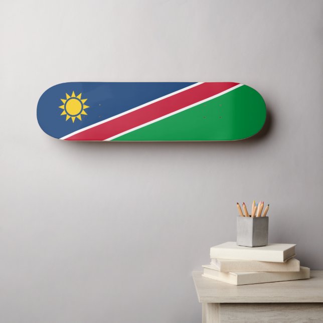 Namibia Flag Skateboard (Wall Art (Horz))