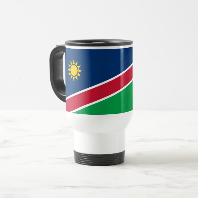 Namibia Flag Travel Mug (Front Left)
