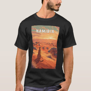 Namibia Illustration Travel Art Vintage T-Shirt