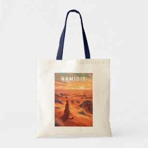Namibia Illustration Travel Art Vintage Tote Bag