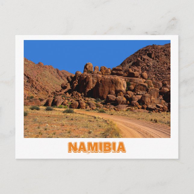 Namibia Koiimasis Ranch Tiras Mountains Landscape Postcard (Front)