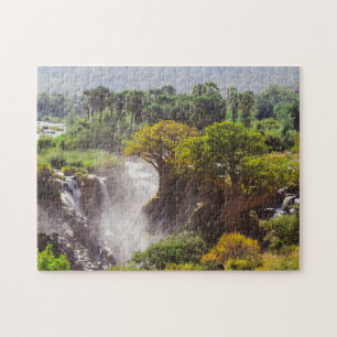 Namibia Kunene River Epupa Falls Landscape Nature Jigsaw Puzzle