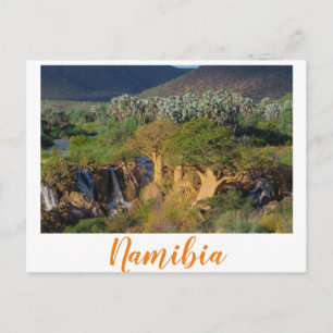Namibia Kunene River Epupa Falls Landscape Nature Postcard