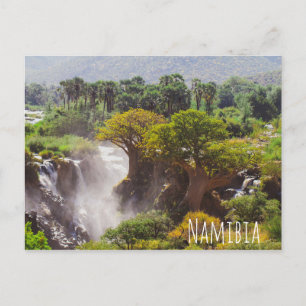 Namibia Kunene River Epupa Falls Landscape Nature Postcard