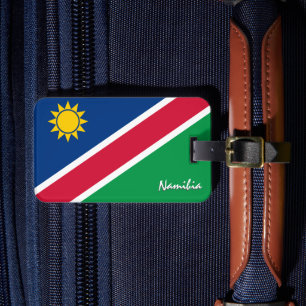 Namibia Luggage Tags, patriotic Namibian Flag Tag