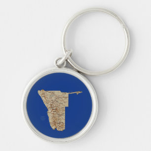 Namibia Map Keychain