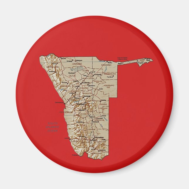 Namibia Map Magnet (Front)