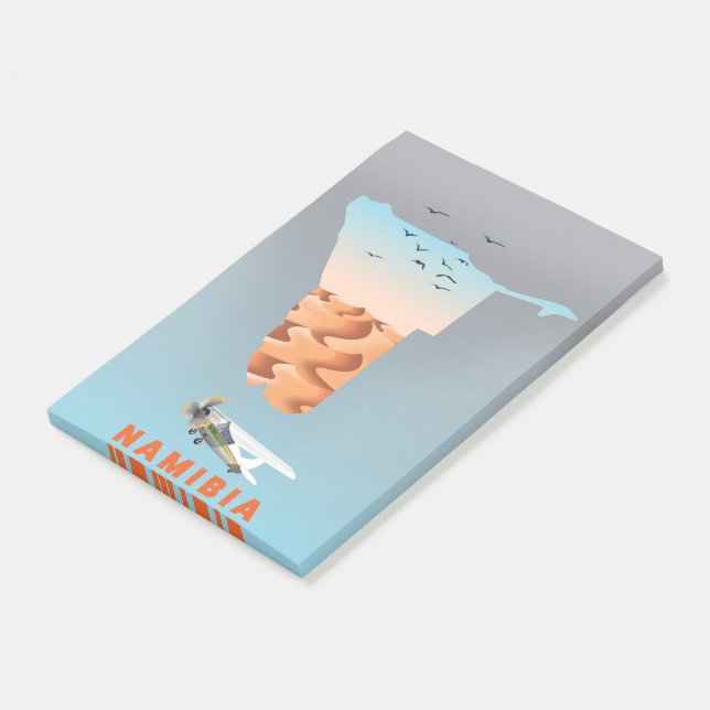 Namibia map post-it notes (Angled)