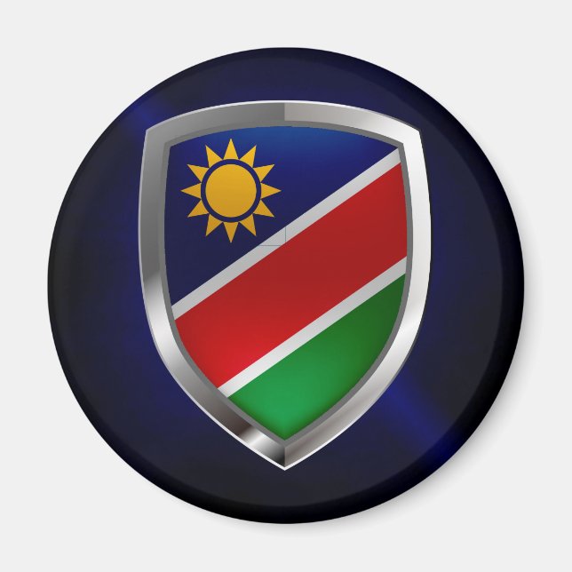 Namibia Metallic Emblem Magnet (Front)