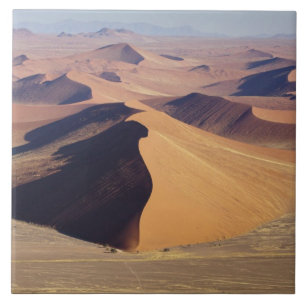 Namibia, Namib-Naukluft Park. Aerial view of Tile
