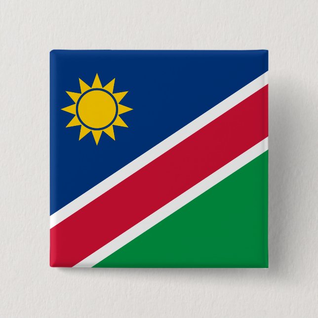 Namibia (Namibian) Flag 15 Cm Square Badge (Front)