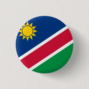 Namibia (Namibian) Flag 3 Cm Round Badge