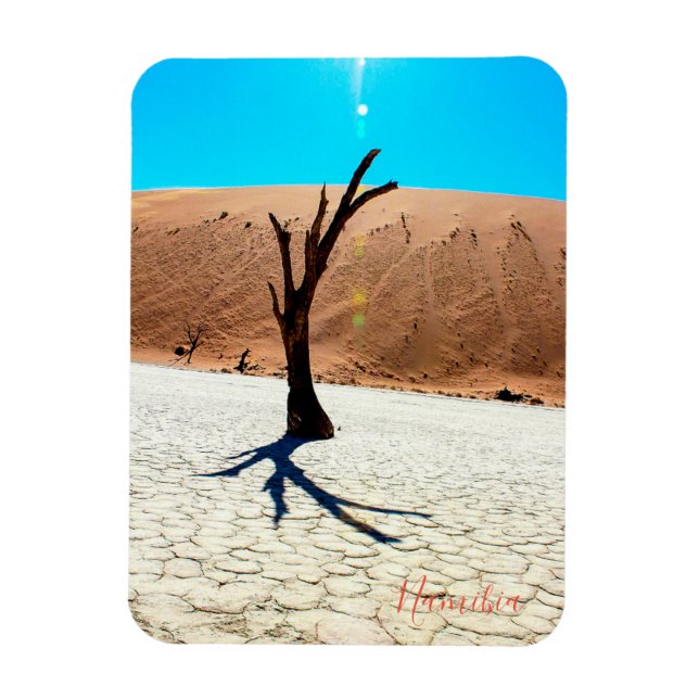 Namibia Sand Dunes Landscape Sossusvlei Magnet (Vertical)
