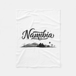 Namibia Skyline Travel Vacation Outfits Fleece Blanket