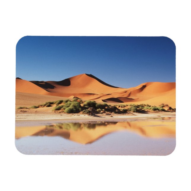 Namibia, Sossusvlei Region, Sand Dunes at desert Magnet (Horizontal)