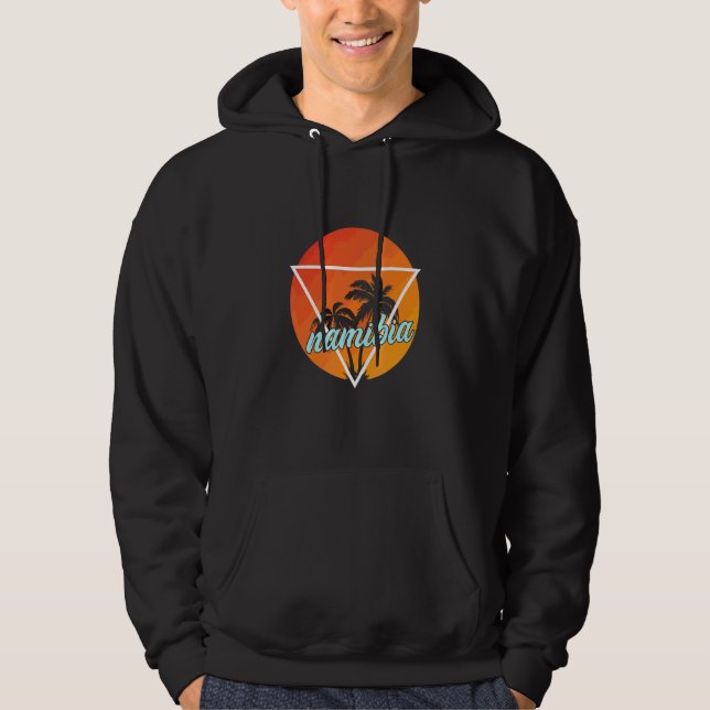 Namibia Sun Shaped Triangle With Palmes Hoodie (Front)