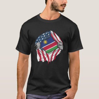 Namibian Blood Inside Me Namibia Flag T-Shirt