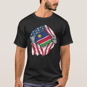 Namibian Blood Inside Me  Namibia Flag T-Shirt