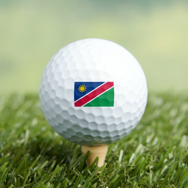 Namibian Flag, Flag of Namibia Golf Balls (Insitu Tee)