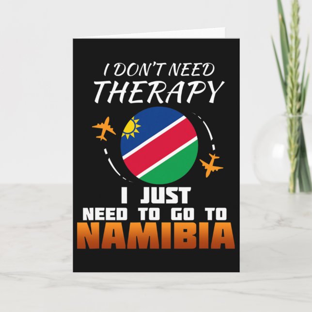 Namibian Flag I Namibia Flag I Vacation Gift I Nam Card (Front)