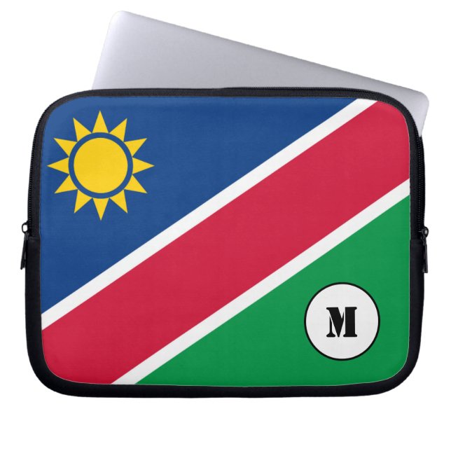 Namibian flag Laptop Sleeve (Front)