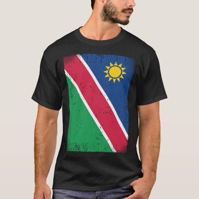 Namibian Flag Namibia T-Shirt (Front)