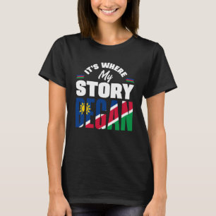 Namibian Namibia Namibian Flag Its Where My Story  T-Shirt