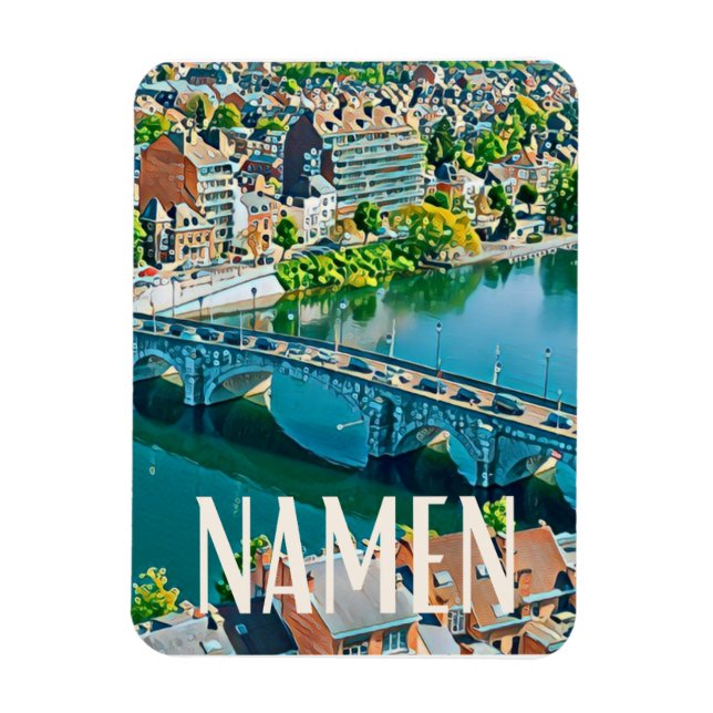 Namur Belgique Photo Vintage  Magnet (Vertical)