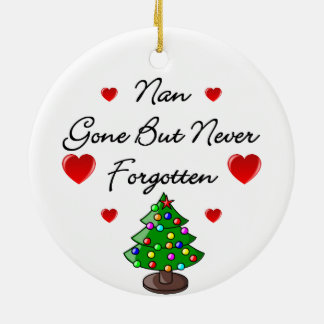 Nan Ceramic Memorial Christmas Tree Ornament