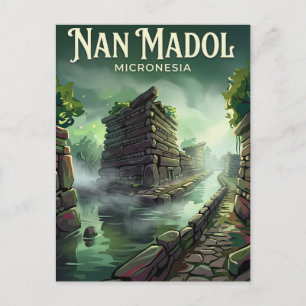 Nan Madol Micronesia Postcard
