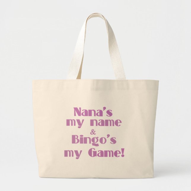 Nana and Bingo Large Tote Bag (Front)