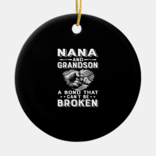Nana And Grandson A Bond That Cant Be Broken Ceramic Tree Decoration