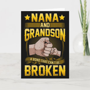 Nana And Grandson A Bond That Can't Be Broken Shir Card