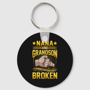 Nana And Grandson A Bond That Can't Be Broken Shir Key Ring