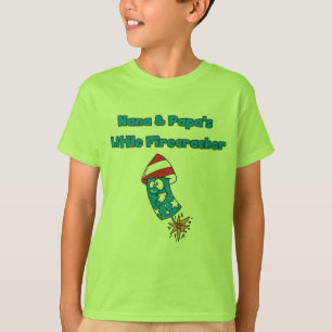 Nana and Papa's Little Firecracker Tshirts